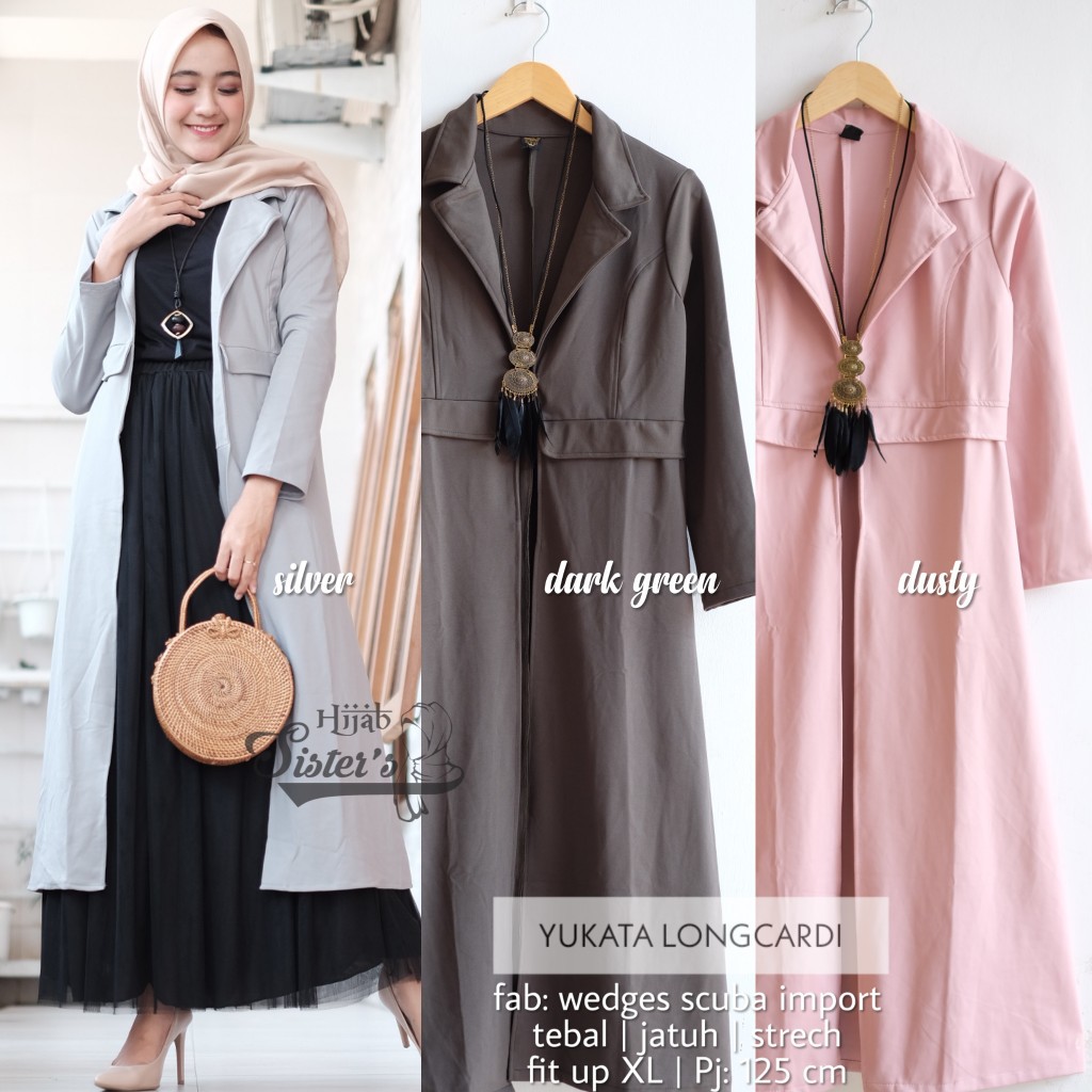 Yukata Longcardi By Hijab Sister's | Suplier Hijab Solo| Grosir