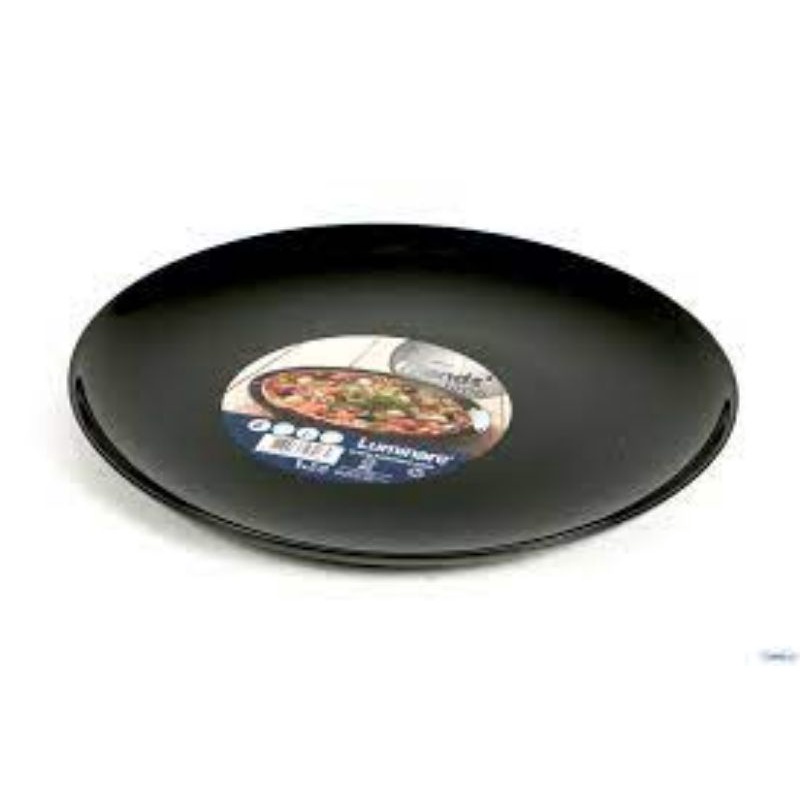 Piring Pizza 32cm Luminarc Arcoroc Pizza Plate Friends Time Evolution Black P1139 - 1pc