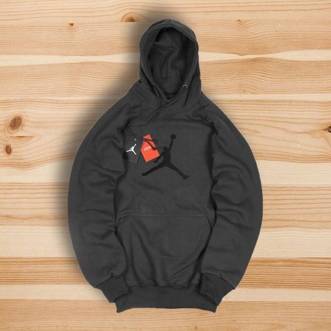 gray jordan zip up hoodie