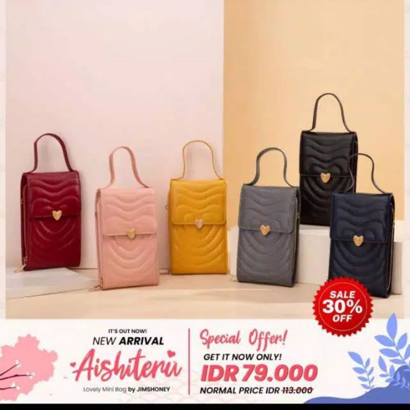 Aishiteru Mini Bag by JIMSHONEY//Tas wanita//Dompet Wanita//Tas cantik//Original