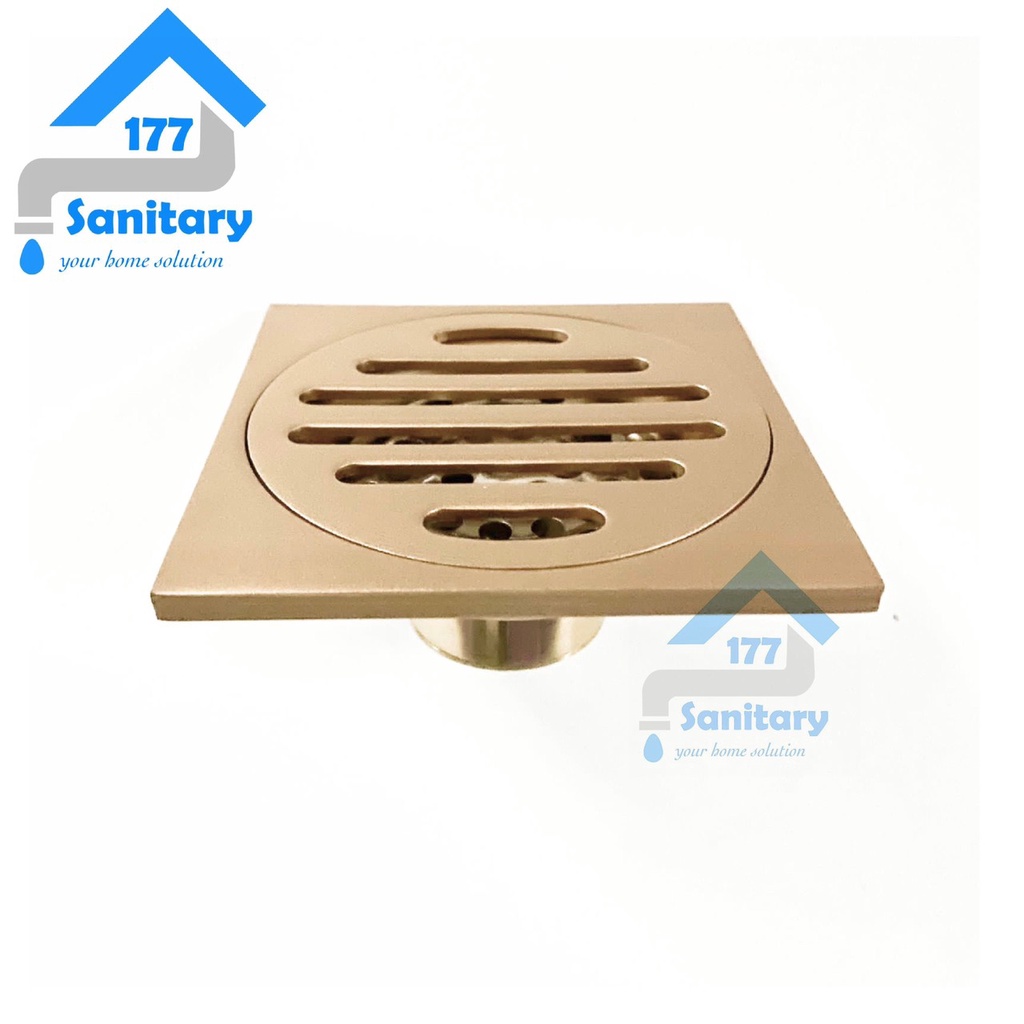 Saringan Got air Stainless Tebal Rose gold model 6001G-Floor drain drainer stenlis  brass pembuangan air rosegold matte kuningan antik