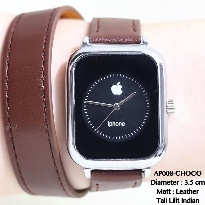 Jam tangan apple watch iphone tali kulit lilit grosir termurah wanita