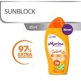 MARINA Hand &amp; Body Lotion UV White Sunblock 85ml