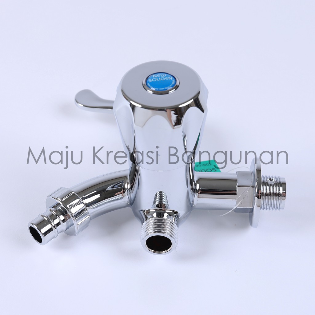 Kran Cabang Shower New Soligen Keran Double PVC Chrome S10C S13C S9CW S10CW S13CW S9 S10 S13 CW