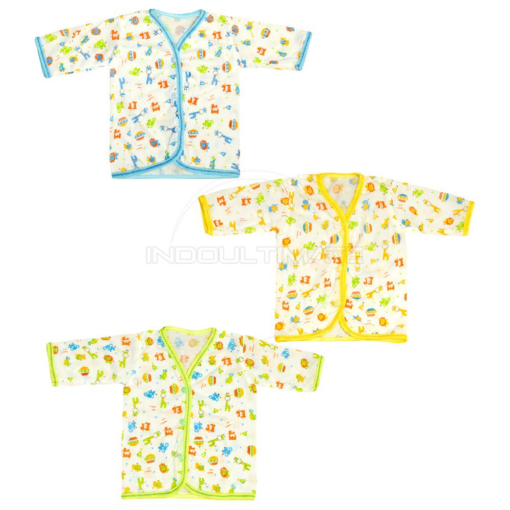 1 PCS Baju Bayi Lengan Panjang Kaos Bayi Newborn Baru Lahir BCS-060KK Atasan Bayi Pakaian Bayi