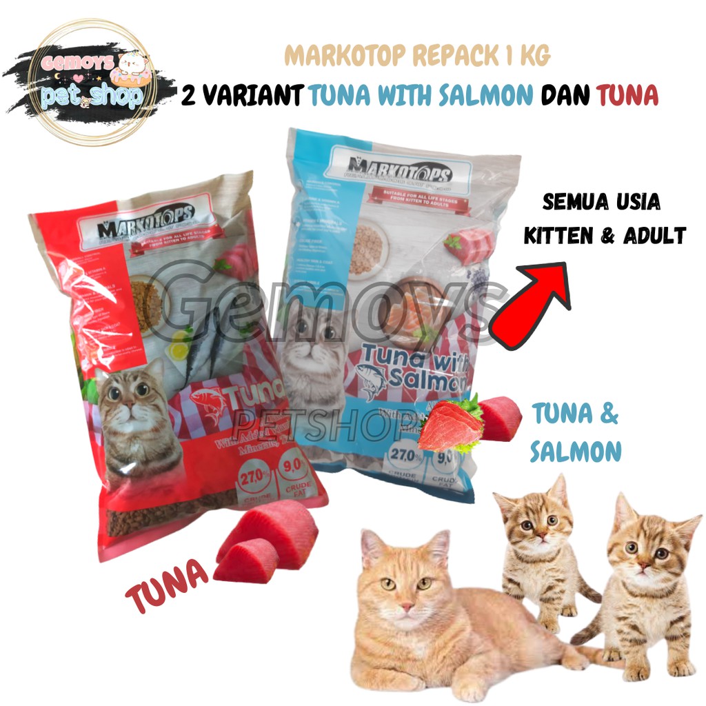 MAKANAN KUCING MARKOTOP REPACK 1 KG