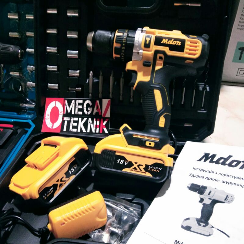 Mesin Bor Baterai Mdon 18V