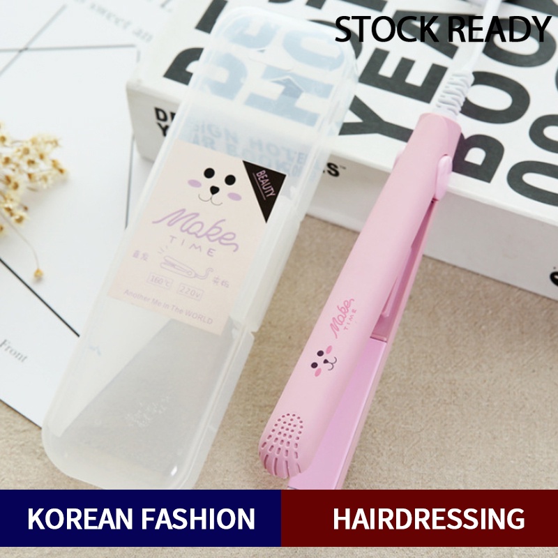 （YUZHU）COD Mini curling iron rambut lurus keramik pelurus rambut mini besi datar