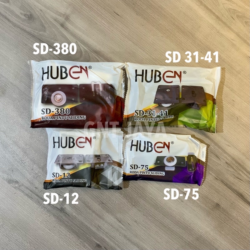Roda HUBEN SD-75 Pintu Sliding merk  SD75 Lemari Geser slide door wheel untuk rel tanam cupboard dap