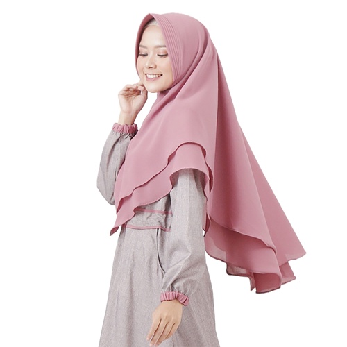 HIJAB INSTAN KHIMAR PET 2 LAYER JUMBO / JILBAB KHIMAR 2 LAYER DIAMOND JUMBO / KERUDUNG KHIMAR 2 LAYE