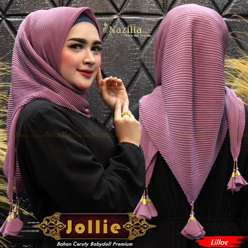 azzara paket 100ribu 3pcs hijab zipper resleting motif jumbo