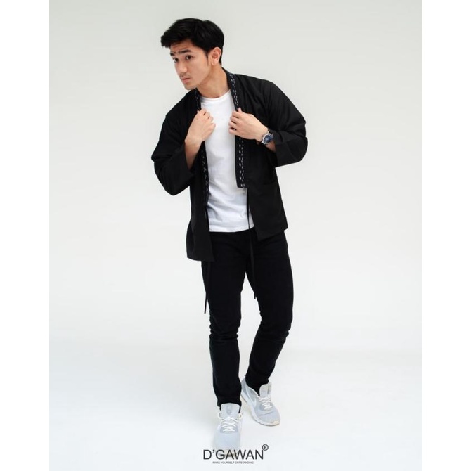 Promo Kairi Kimono Black - Kimono Etnik Songket - By Dgawan.Co