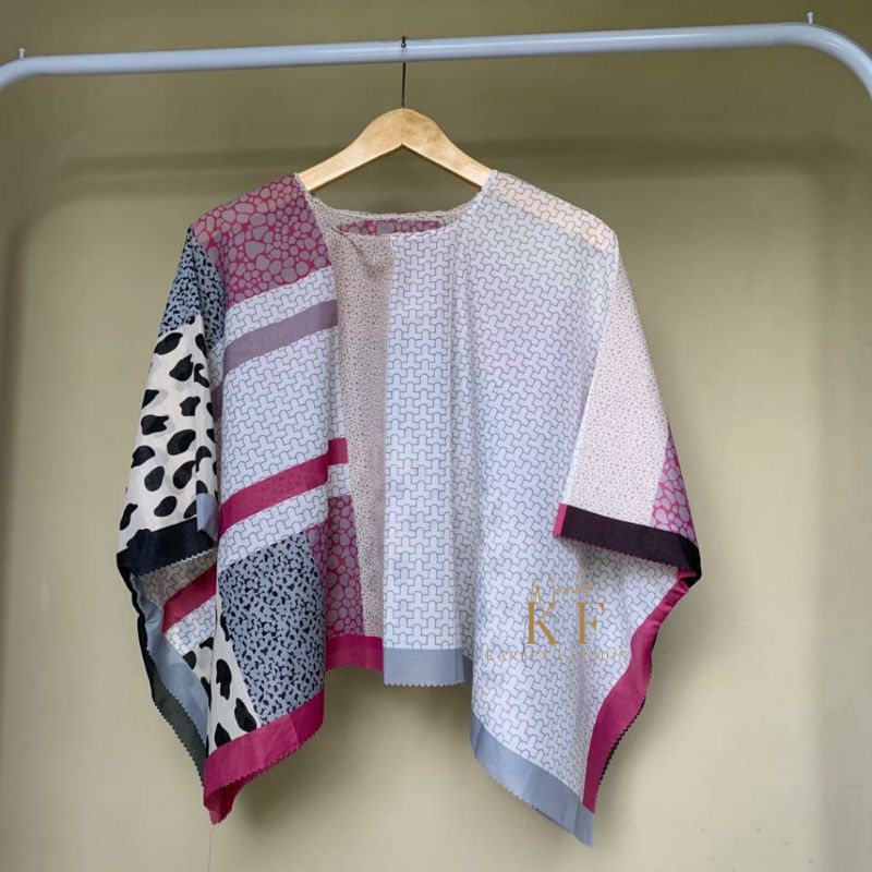 Outer kimono scraf premium-Ana pink