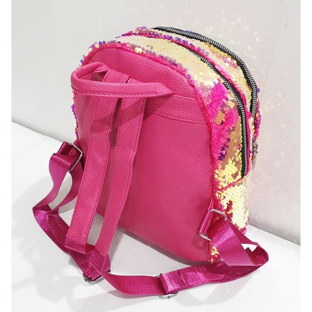 PROMO CUCI GUDANG RANSEL Fashion Anak LED Lampu + MUSIK DAN NO LAMPU RANDOM Sequin Usap Payet Manik Manik Berubah Warna 11inch / 10inch