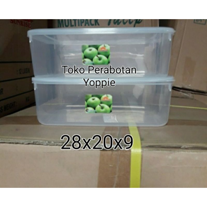 kotak makanan 3500ml sunrise - ompreng plastik - kotak makan plastik - wadah makanan plastik