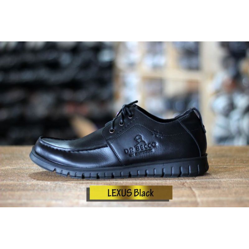 LEXUS BLACK | Sepatu Kasual Pria Dr Becco Lexus Black Original