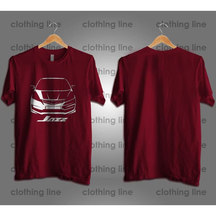 (BEST SALE)    KAOS MOBIL HONDA JAZZ RS SILUET -Troy.co