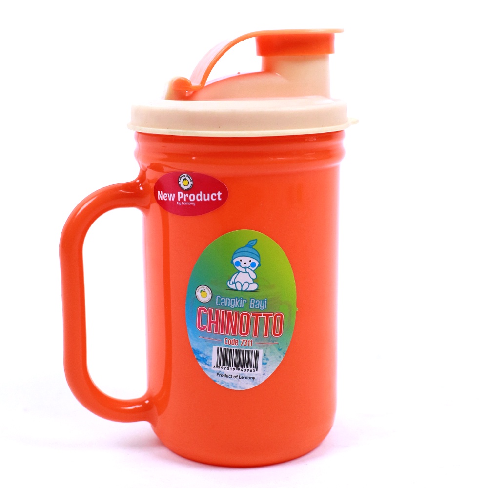 RD - Cangkir Bayi Botol Minum Anak Tutup Chinotto lemony / Mug Minum Anak Lucu