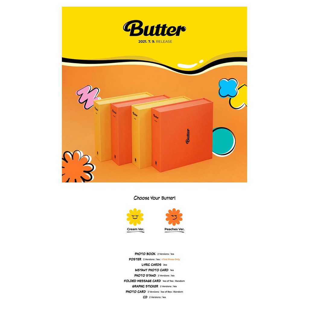 BTS BUTTER ALBUM SEALED