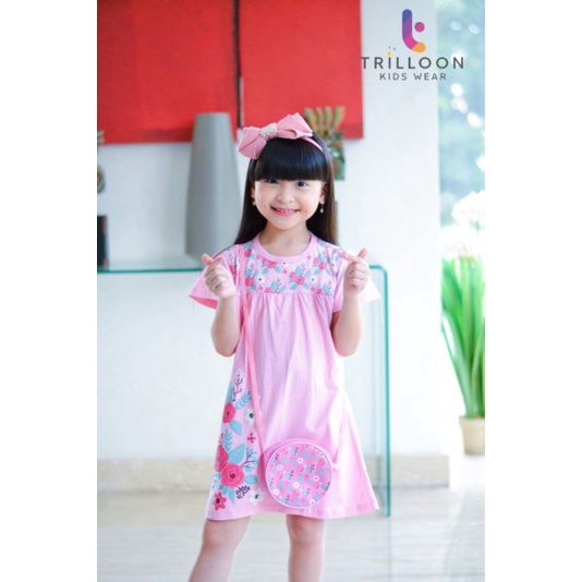 TRILLOON KIDS WEAR DRESS ANAK YASMINE GIRLS SZ 2-10THN