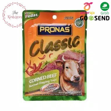 

PRONAS Corned Beef Kornet Daging Sapi Rasa Pedas Sachet 50 gr