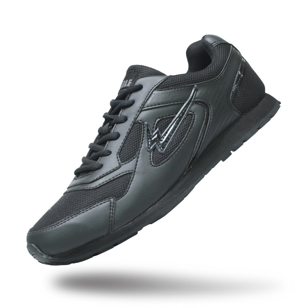 EAGLE Thanos Black Sepatu Sekolah Hitam Dewasa Unisex Pria Wanita / Spatu Skolah Remaja Cowok Cewek