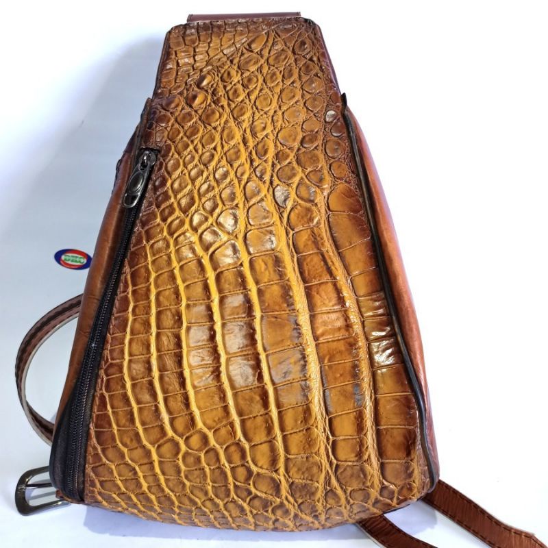 TAS KULIT BUAYA MERAUKE PAPUA ORIGINAL