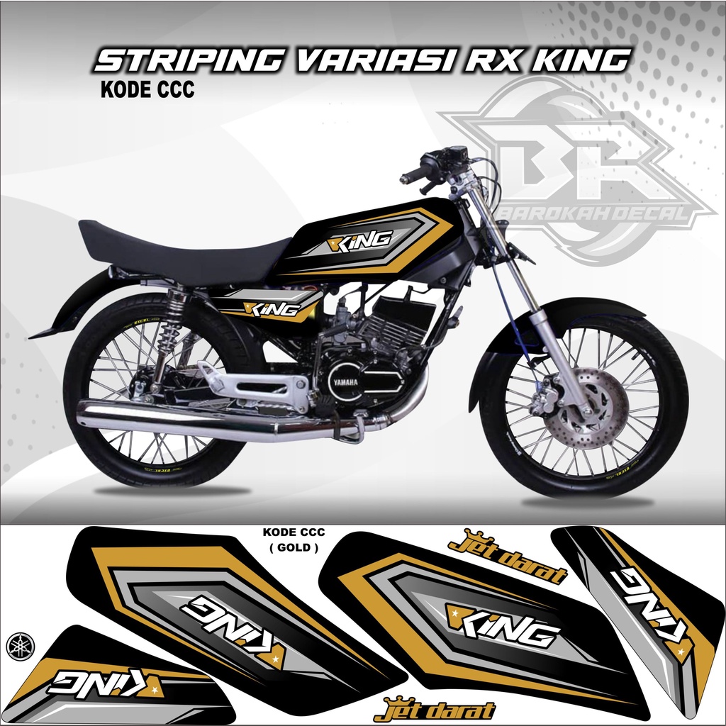 Sticker Rx King Variasi Stiker Lis Striping Rx King Kode CCC