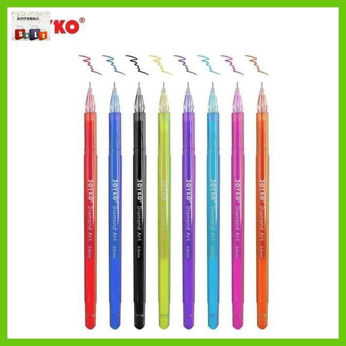 

Silutala- Color Gel Pen / Pulepen / Pena Joyko Gpc-309S / 1 Set 8 Warna / 0.5 Mm -Ori.