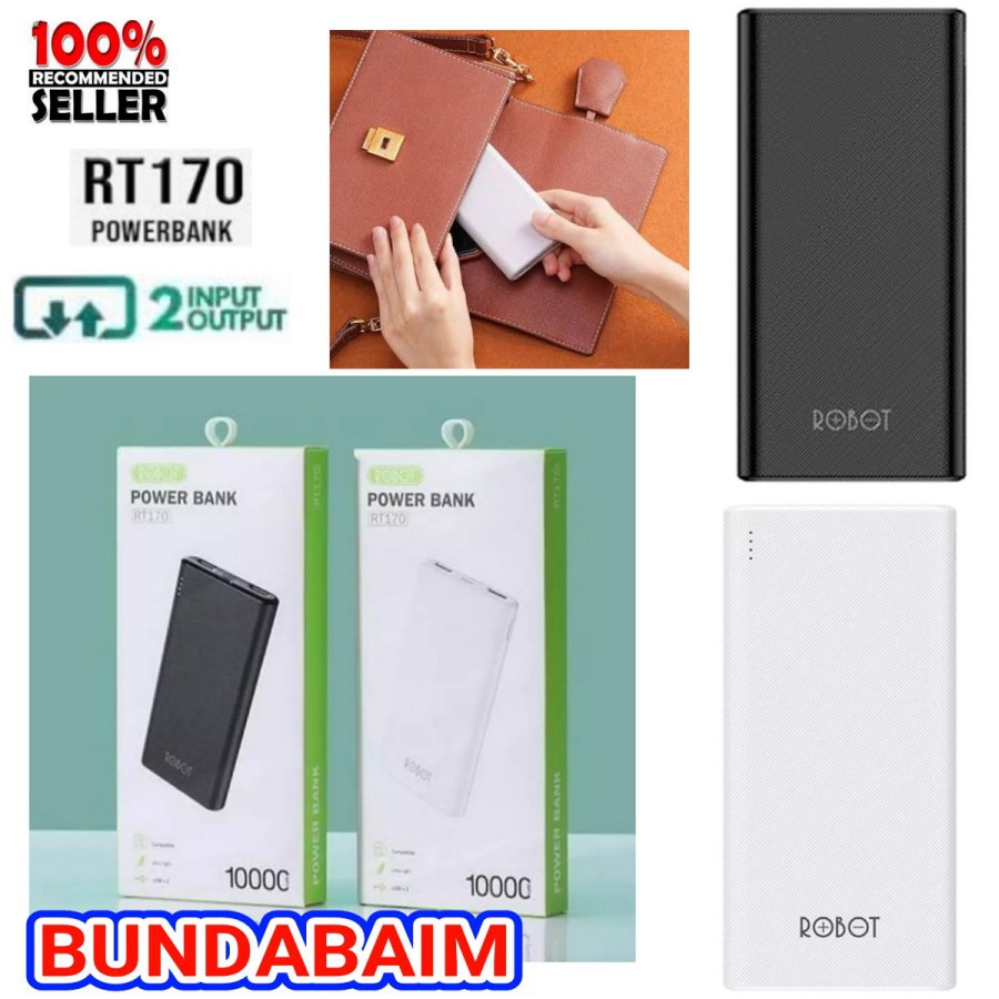 POWER BANK ROBOT 10000 MAH ORIGINAL RT170 / POWERBANK RT 170 10000MAH SB