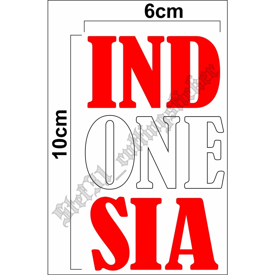 

Stiker cutting tulisan INDONESIA