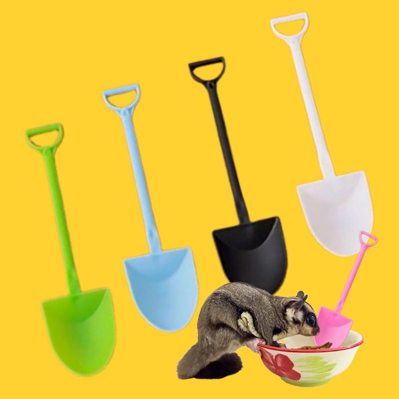 SEKOP MINI - Serok Makanan Sugar Glider Sendok Makanan Sugar Glider Pengaduk Bubur Sugar Glider Serokan Kotoran Sugar Glider