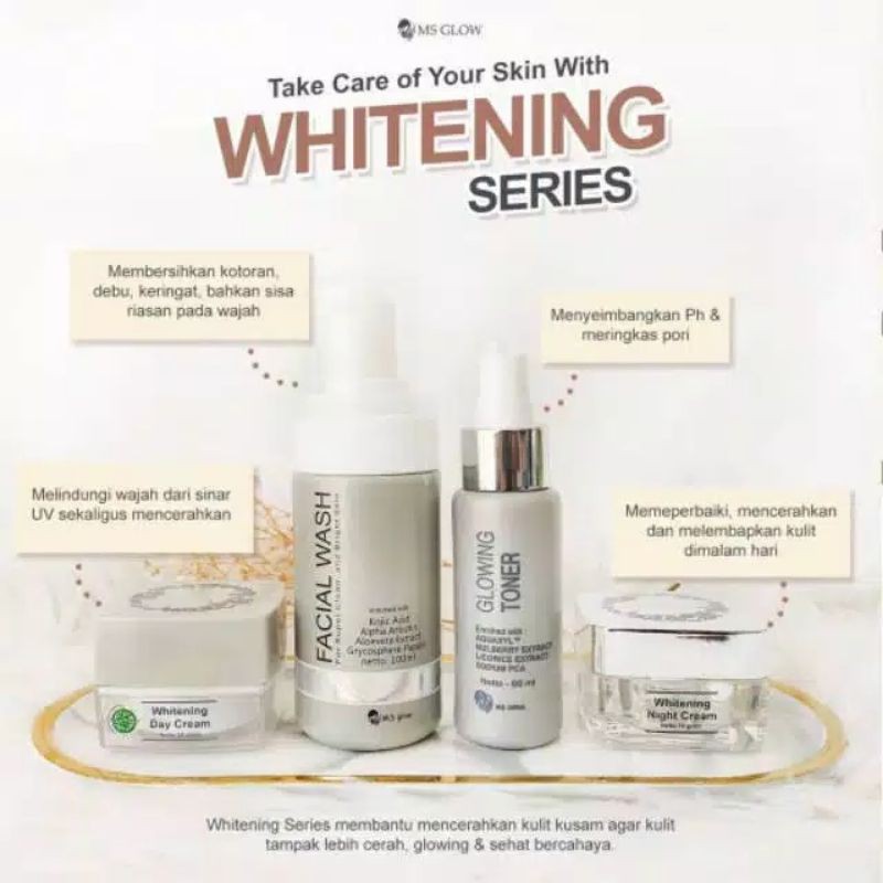 paket whitening series ms glow ORI produk ms glow
