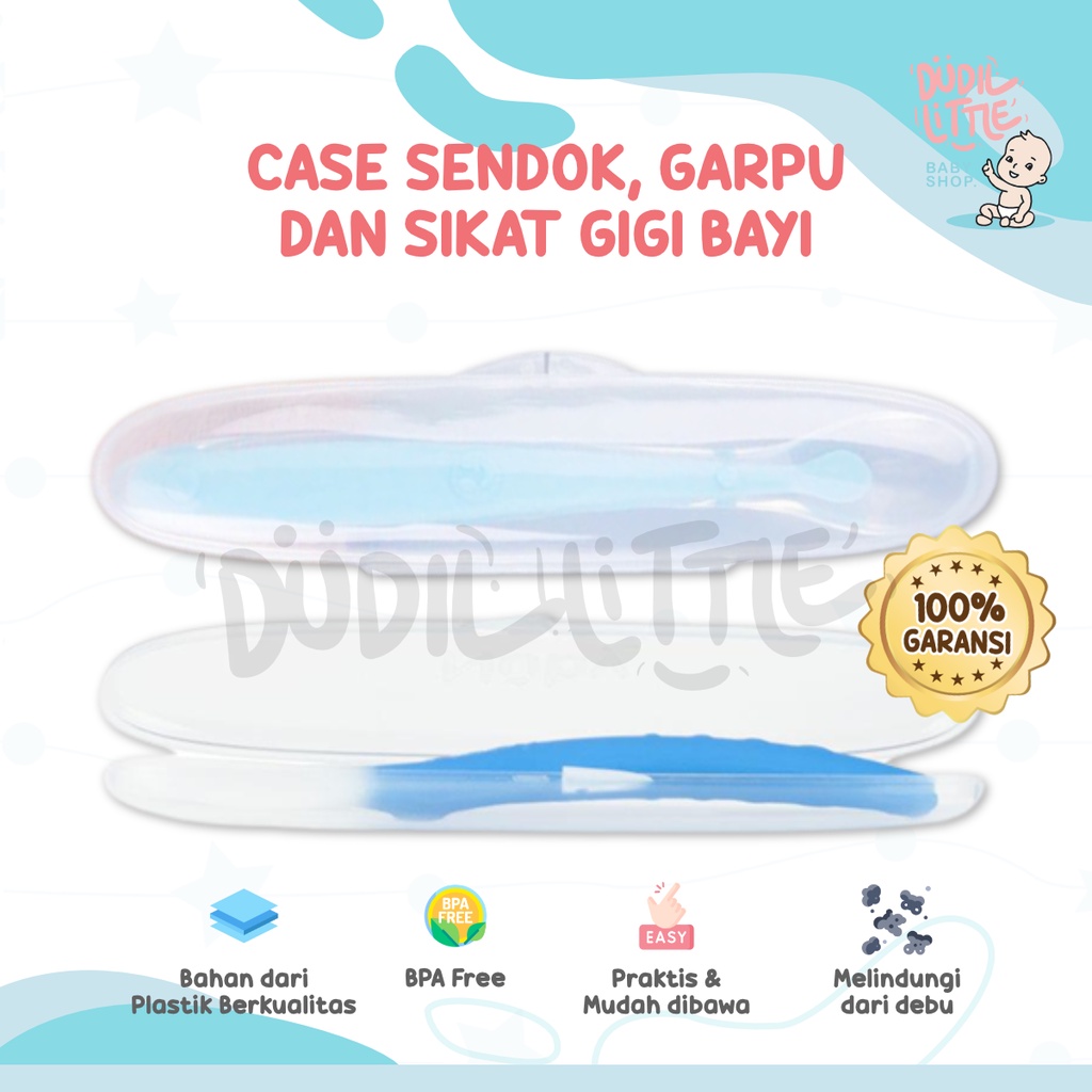 Wadah Case Sendok &amp; Sikat Gigi Bpa Free Garansi 100%