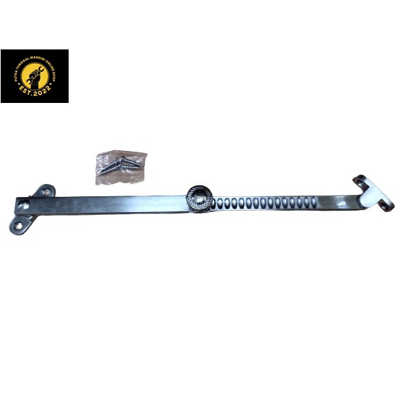 PTM - RAMSKAR PETAK SILVER SN LAMSKAR PENAHAN JENDELA PUTAR TARIK IGM 8"