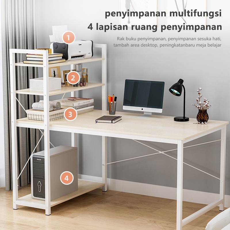 Weyon Sakura Meja Komputer/Meja belajar/meja kantor/meja pc/Meja 1 Meter/lemari meja belajar(H table)