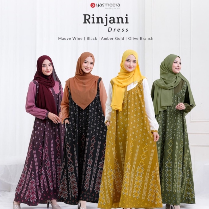 Gamis Yasmeera Rinjani Dress Terbaru Yasmeraa