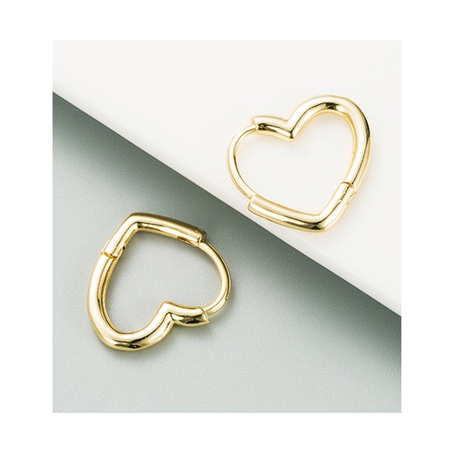 LRC Anting Tusuk Fashion Golden Brass 18k Gold Plated Love P64732