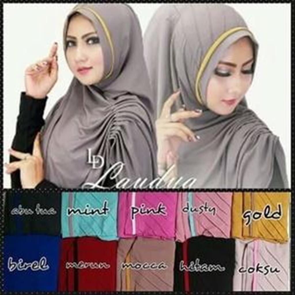 Syria Kerut Laudya / Khimar Laudya Risty / Jilbab Kerut Laudya