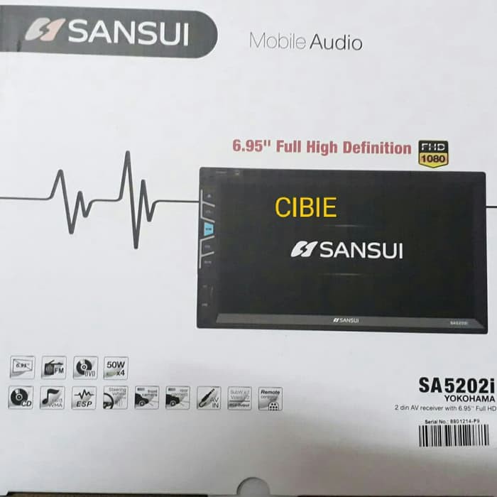 Produk TOP  Tape mobil sansui hd double din sansui hd sansui JD01