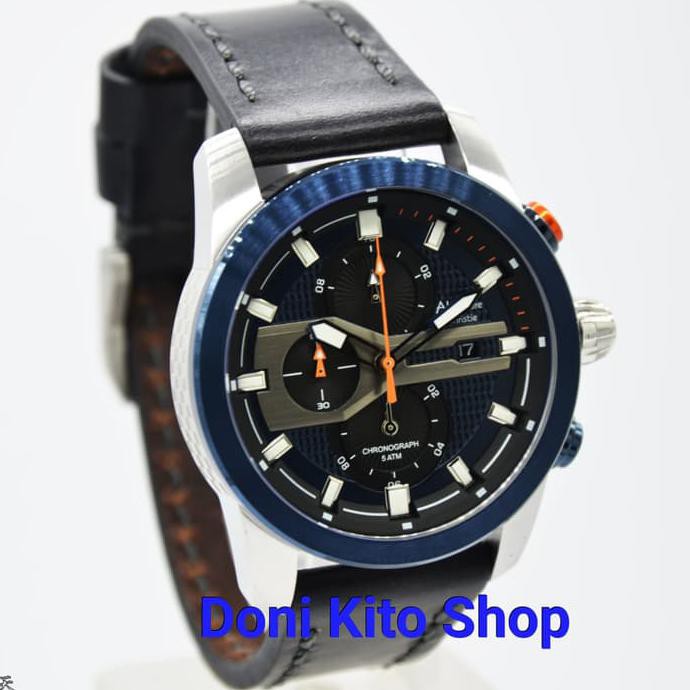 Jam Tangan Pria Original Alexander Cristie AC6270 Silver Blue
