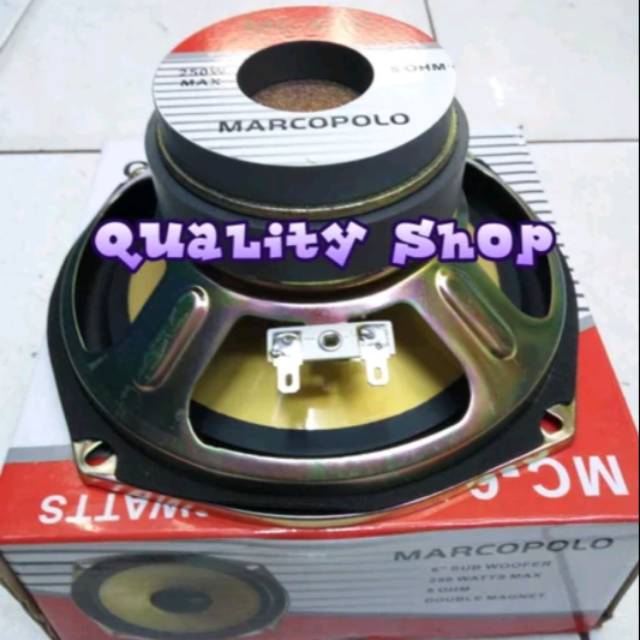 Speaker 6 inch Double Magnet Marcopolo karakter Mid low