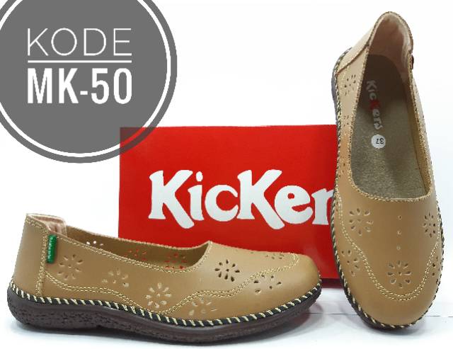 Sepatu Kickers Wanita Slip On Kode MK-50-2