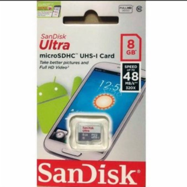 MICRO SD SANDISK CLASS 10 8GB
