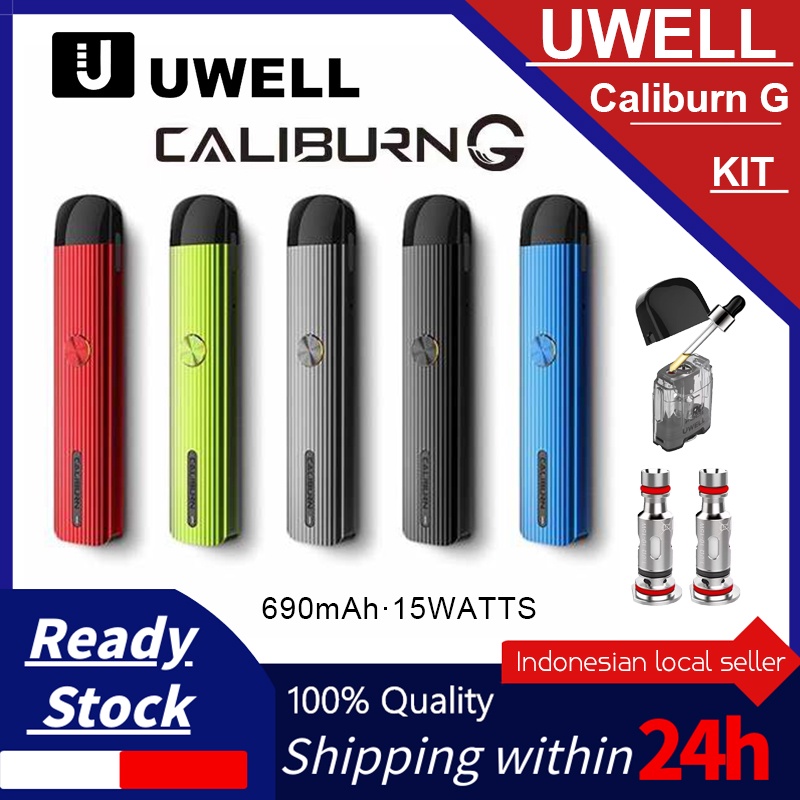 UWELL CALIBURN G POD KIT Uwell Caliburn G System Vape Kit Caliburn G Occ Coils 0.8ohm With Caliburn G Pod Cartridge 2ML