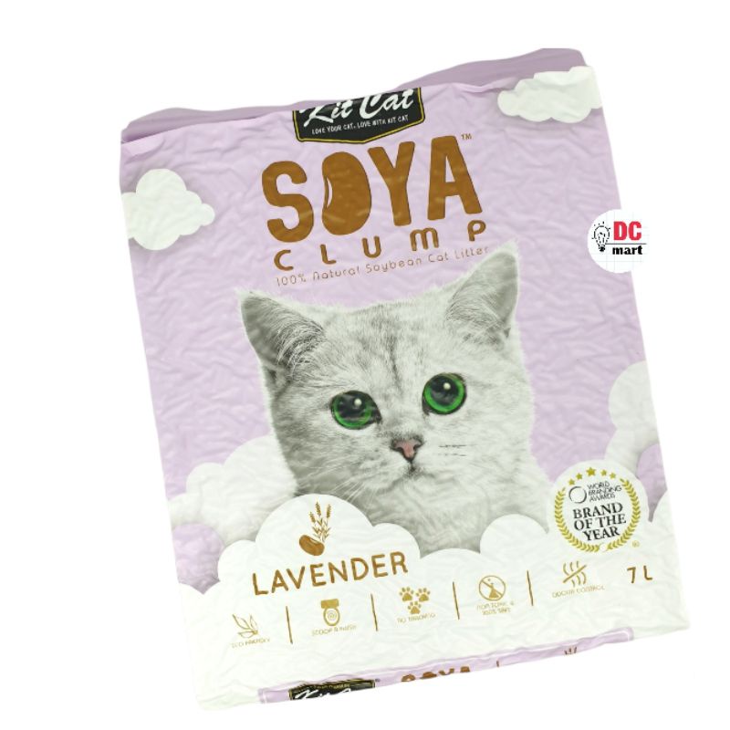 Kit Cat SOYA CLUMP 7L / Cat Litter KITCAT / Pasir Gumpal Hewan Kucing