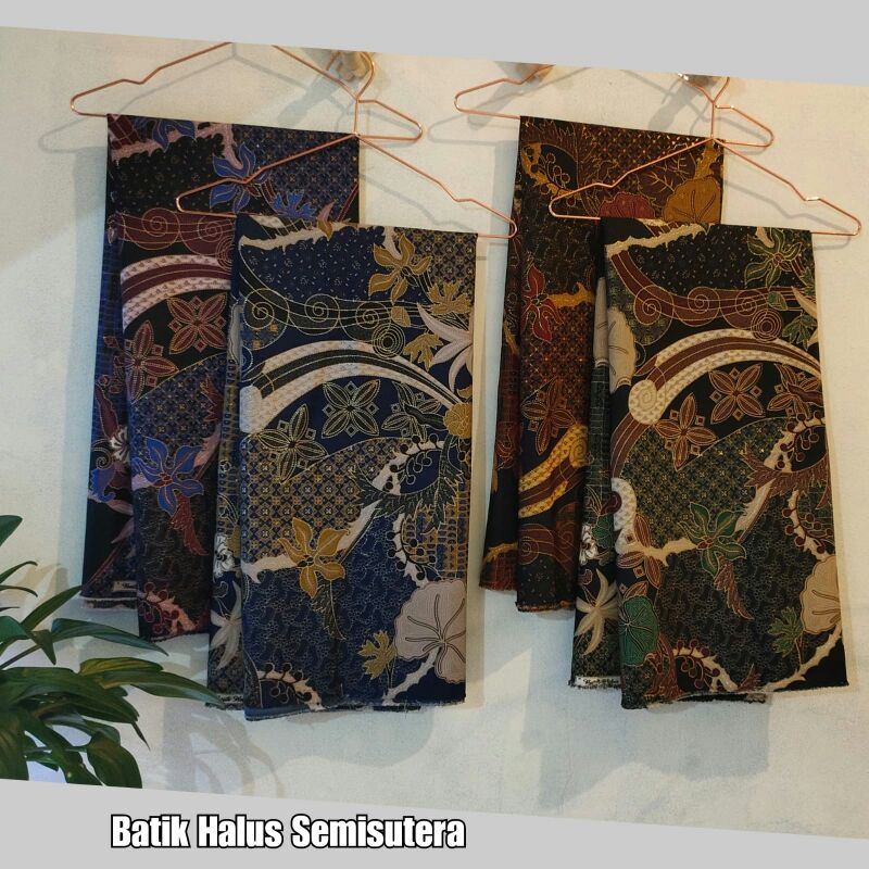 Kain Batik Semi Sutra Voil, Bahan Batik Motif Bunga Tratay Batik Execlusive Bahan Printing Kain Halu