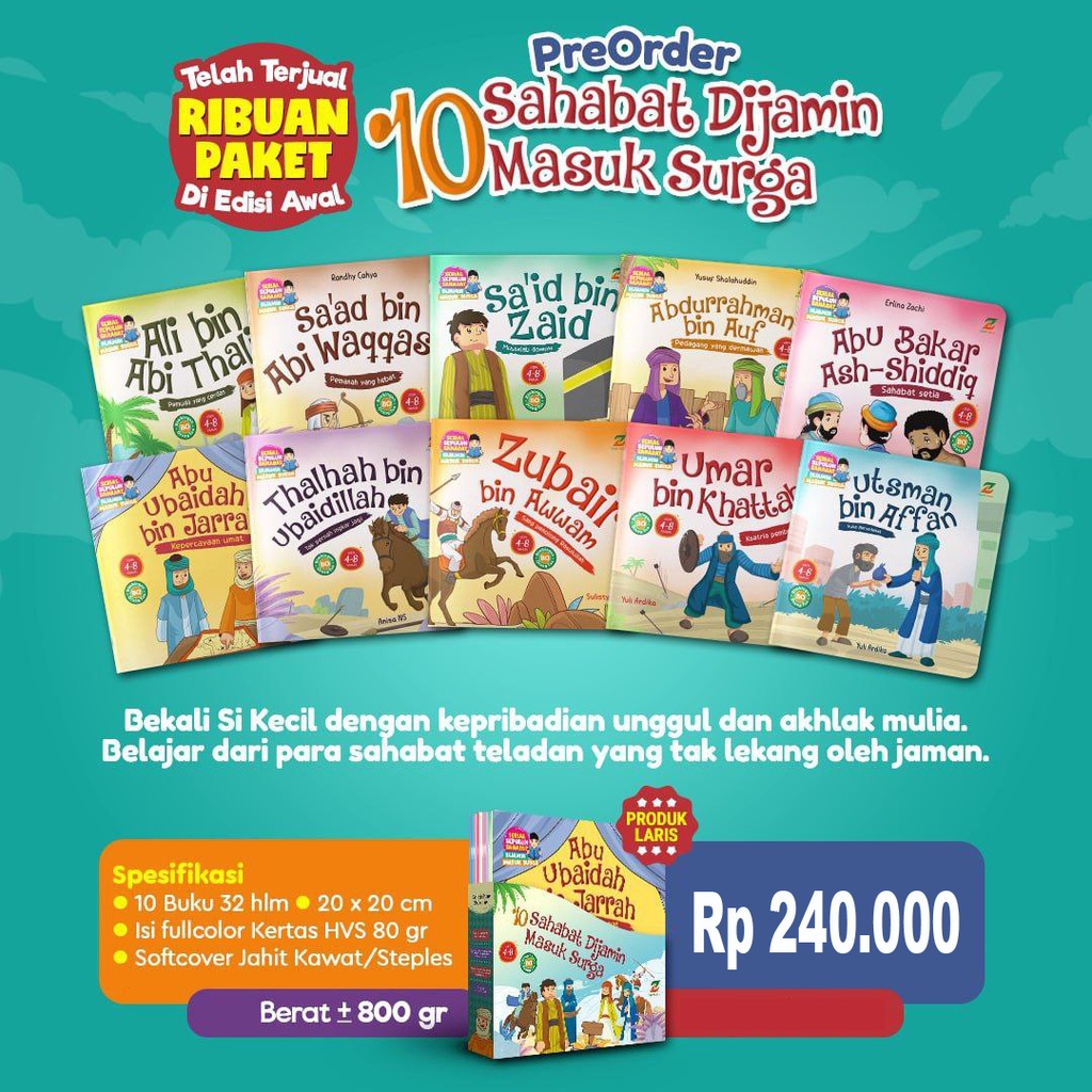 Kisah 10 Sahabat yang Dijamin Masuk Surga (READY STOK)