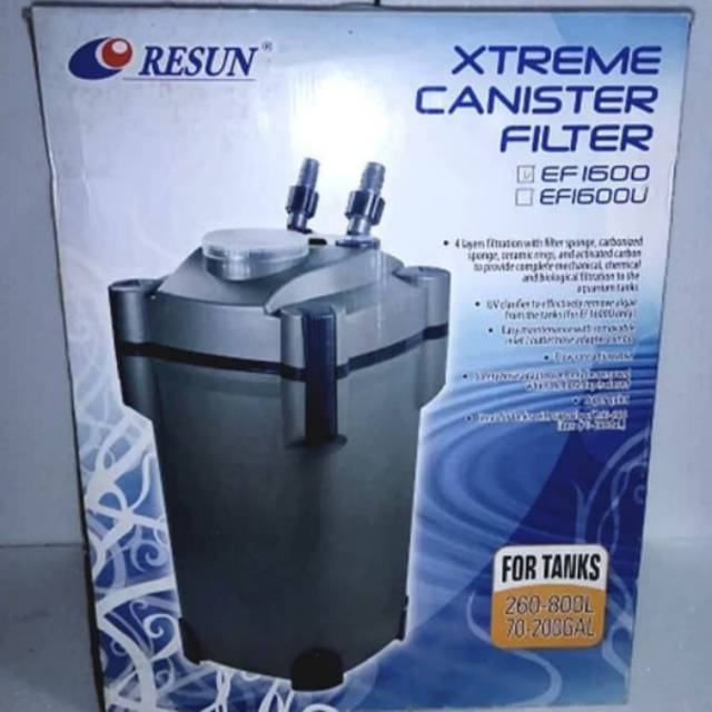 Resun Ef1600 External Resun Xtreme Canister Filter Resun EF-1600u Aquarium