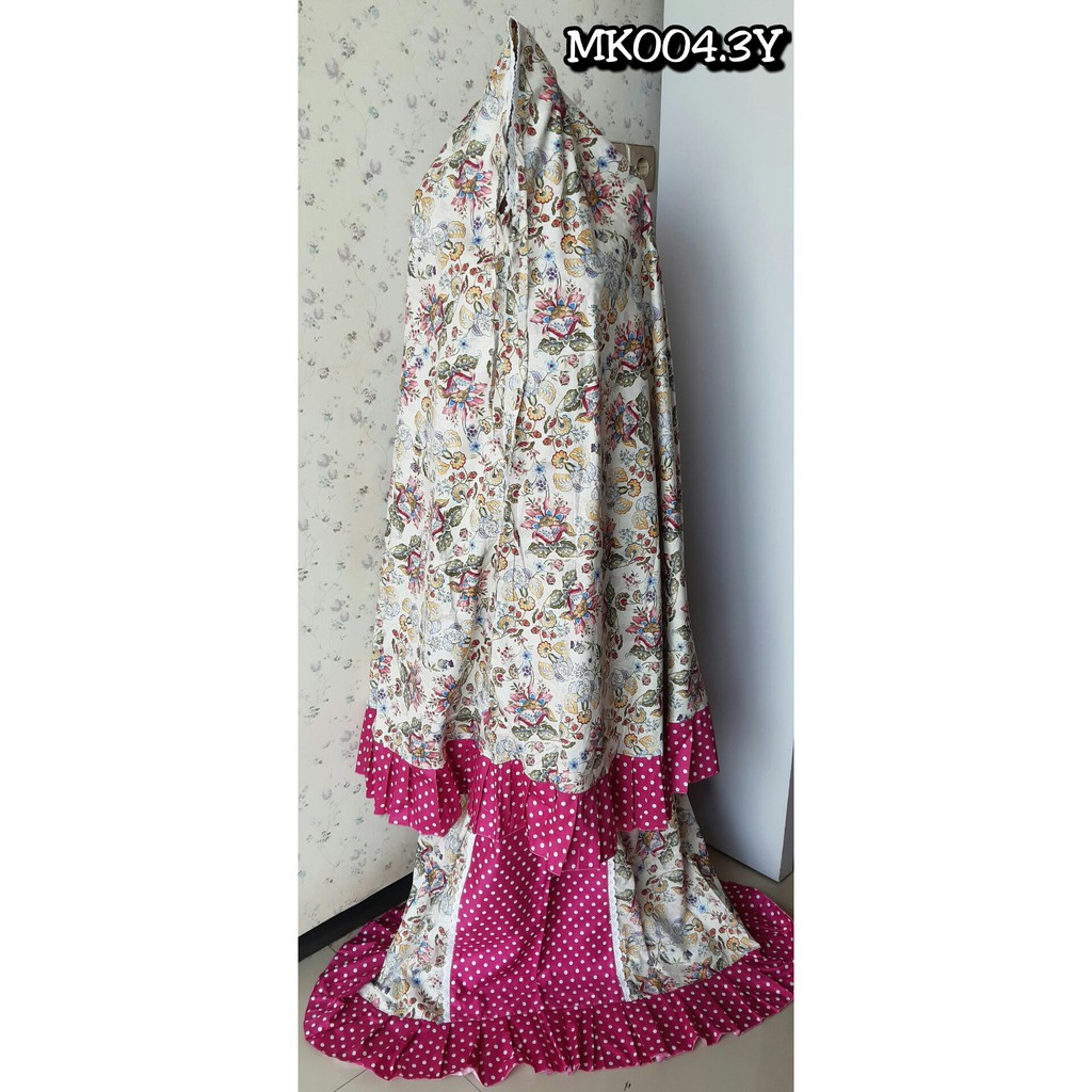 mukena jumbo katun / mukena ukuran jumbo / mukena rempel jumbo